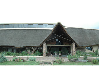 Outside main lodge