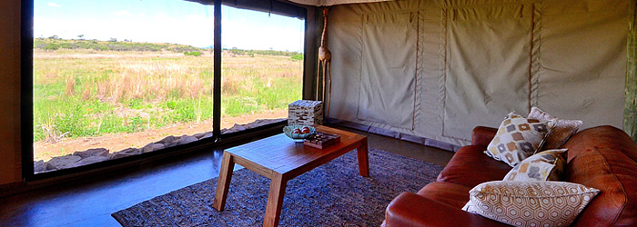 Ndaka Safari Lodge Nambiti Safari Vacation KwaZulu-Natal Lounge Tented Safari Nambiti Private Game Reserve