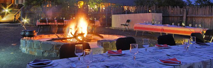 African Boma Dining Springbok Lodge Nambiti Game Reserve Luxury Safari Tented Lodge KwaZulu-Natal South Africa