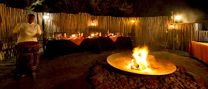 African Safari Dinner Drums Boma Dining Umzolozolo Private Safari Lodge Nambiti Private Game Reserve South Africa