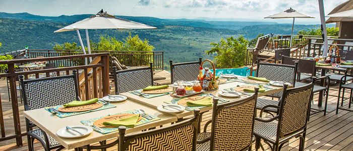 Veranda Breakfast Dining Umzolozolo Private Safari Lodge Nambiti Private Game Reserve KwaZulu-Natal South Africa